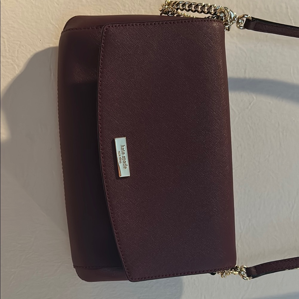 Kate Spade Burgundy Crossbody Bag barely used